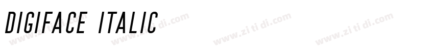 Digiface Italic字体转换 Digiface Italic字体转换